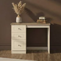 Click to view product details and reviews for Vienna Dressing Table 3 Drawer Single Cream. Click to view product details and reviews for Vienna Dressing Table 3 Drawer Single Cream.
