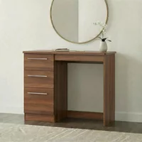 Click to view product details and reviews for Sherwood Single Dressing Table 3 Drawer Walnut. Click to view product details and reviews for Sherwood Single Dressing Table 3 Drawer Walnut.