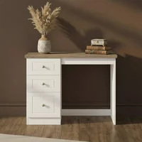 Click to view product details and reviews for Vienna Dressing Table 3 Drawer Single Porcelain. Click to view product details and reviews for Vienna Dressing Table 3 Drawer Single Porcelain.