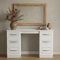 View Dorset dressing table - 6 drawer - double - white View Dorset dressing table - 6 drawer - double - white