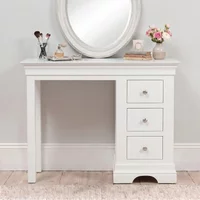 View Paisley dressing table - 3 drawer - white painted View Paisley dressing table - 3 drawer - white painted