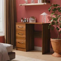 Click to view product details and reviews for Avon Dressing Table 3 Drawer Single Walnut. Click to view product details and reviews for Avon Dressing Table 3 Drawer Single Walnut.