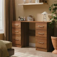 Click to view product details and reviews for Avon Dressing Table 6 Drawer Double Walnut. Click to view product details and reviews for Avon Dressing Table 6 Drawer Double Walnut.