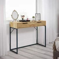View Bali oak dressing table - 2 drawer View Bali oak dressing table - 2 drawer