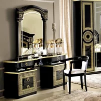 Click to view product details and reviews for Aida Dressing Table Double Pedestal Black And Gold. Click to view product details and reviews for Aida Dressing Table Double Pedestal Black And Gold.