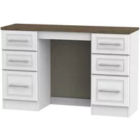 View Kent dressing table - 6 drawer - double - white ash and oak View Kent dressing table - 6 drawer - double - white ash and oak