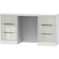 Click to view product details and reviews for Monaco Dressing Table Double 6 Drawer Cashmere Gloss And White. Click to view product details and reviews for Monaco Dressing Table Double 6 Drawer Cashmere Gloss And White.