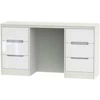 Click to view product details and reviews for Monaco Dressing Table Double 6 Drawer White Gloss And Cashmere. Click to view product details and reviews for Monaco Dressing Table Double 6 Drawer White Gloss And Cashmere.