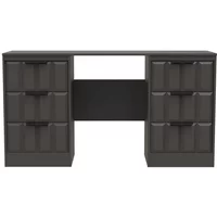 View New york dressing table - double - 6 drawer - graphite View New york dressing table - double - 6 drawer - graphite