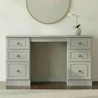 View Pembroke dressing table - double - 6 drawer - cashmere View Pembroke dressing table - double - 6 drawer - cashmere