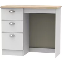 Click to view product details and reviews for Victoria Dressing Table 3 Drawer Single Grey And Riviera Oak. Click to view product details and reviews for Victoria Dressing Table 3 Drawer Single Grey And Riviera Oak.