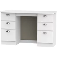 Click to view product details and reviews for Victoria Dressing Table 6 Drawer Double White. Click to view product details and reviews for Victoria Dressing Table 6 Drawer Double White.