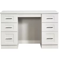 View York dressing table - 6 drawer - double - white View York dressing table - 6 drawer - double - white