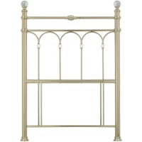 Click to view product details and reviews for Krystal Champagne Brass Metal Headboard 3ft Single. Click to view product details and reviews for Krystal Champagne Brass Metal Headboard 3ft Single.