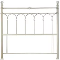 Click to view product details and reviews for Krystal Shiny Nickel Metal Headboard 4ft 6in Double. Click to view product details and reviews for Krystal Shiny Nickel Metal Headboard 4ft 6in Double.