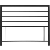 View Urban matt black metal headboard - 4ft small double View Urban matt black metal headboard - 4ft small double