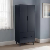Click to view product details and reviews for Alicia Black Double Wardrobe 2 Door 2 Drawer. Click to view product details and reviews for Alicia Black Double Wardrobe 2 Door 2 Drawer.