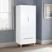 Click to view product details and reviews for Alicia White Double Wardrobe 2 Door 2 Drawer. Click to view product details and reviews for Alicia White Double Wardrobe 2 Door 2 Drawer.
