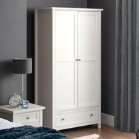 Click to view product details and reviews for Maine Double Wardrobe 2 Door 1 Drawer White. Click to view product details and reviews for Maine Double Wardrobe 2 Door 1 Drawer White.