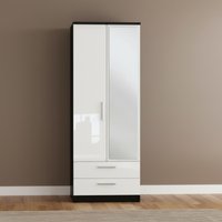 Click to view product details and reviews for Knightsbridge Wardrobe 2 Door 1 Mirror Tall Combi White Gloss And Black. Click to view product details and reviews for Knightsbridge Wardrobe 2 Door 1 Mirror Tall Combi White Gloss And Black.