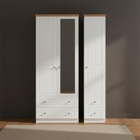 Click to view product details and reviews for Vienna Wardrobe 3 Door 1 Mirror Combi Porcelain. Click to view product details and reviews for Vienna Wardrobe 3 Door 1 Mirror Combi Porcelain.