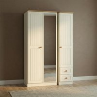 Click to view product details and reviews for Warwick Wardrobe 3 Door Tall Combi 1 Mirror Rhf 2 Drawers Cream And Oak. Click to view product details and reviews for Warwick Wardrobe 3 Door Tall Combi 1 Mirror Rhf 2 Drawers Cream And Oak.