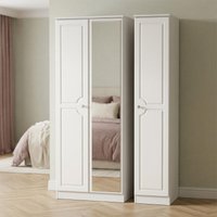 Click to view product details and reviews for Crystal Triple Wardrobe 3 Door 1 Mirror Tall White. Click to view product details and reviews for Crystal Triple Wardrobe 3 Door 1 Mirror Tall White.