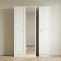 Click to view product details and reviews for Crystal Triple Wardrobe 3 Door 1 Mirror White. Click to view product details and reviews for Crystal Triple Wardrobe 3 Door 1 Mirror White.