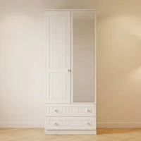Click to view product details and reviews for Warwick Wardrobe 2 Door 1 Mirror Combi White. Click to view product details and reviews for Warwick Wardrobe 2 Door 1 Mirror Combi White.