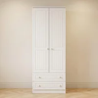 Click to view product details and reviews for Warwick Wardrobe 2 Door 2 Drawer Tall White. Click to view product details and reviews for Warwick Wardrobe 2 Door 2 Drawer Tall White.