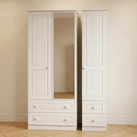 Click to view product details and reviews for Warwick Wardrobe 3 Door 1 Mirror Combi White. Click to view product details and reviews for Warwick Wardrobe 3 Door 1 Mirror Combi White.