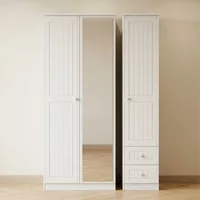 Click to view product details and reviews for Warwick Wardrobe 3 Door 1 Mirror Rhf 2 Drawers Combi White. Click to view product details and reviews for Warwick Wardrobe 3 Door 1 Mirror Rhf 2 Drawers Combi White.