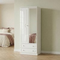 Click to view product details and reviews for Balmoral Wardrobe 2 Door Tall Combi With 1 Mirror White Gloss. Click to view product details and reviews for Balmoral Wardrobe 2 Door Tall Combi With 1 Mirror White Gloss.