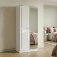 Click to view product details and reviews for Balmoral Wardrobe 2 Door With 1 Mirror White Gloss. Click to view product details and reviews for Balmoral Wardrobe 2 Door With 1 Mirror White Gloss.