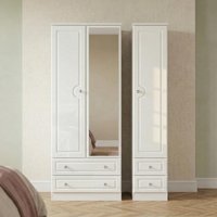 Click to view product details and reviews for Balmoral Wardrobe 3 Door Tall Combi With 1 Mirror White Gloss. Click to view product details and reviews for Balmoral Wardrobe 3 Door Tall Combi With 1 Mirror White Gloss.