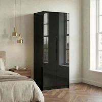 Click to view product details and reviews for Monaco Wardrobe 2 Door Plain Tall Black Gloss. Click to view product details and reviews for Monaco Wardrobe 2 Door Plain Tall Black Gloss.