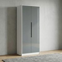 Click to view product details and reviews for Monaco Wardrobe 2 Door Plain Tall Grey Gloss And White. Click to view product details and reviews for Monaco Wardrobe 2 Door Plain Tall Grey Gloss And White.
