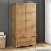 Click to view product details and reviews for Appleby Wardrobe 2 Door 2 Drawer Petite Oak. Click to view product details and reviews for Appleby Wardrobe 2 Door 2 Drawer Petite Oak.