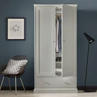 Click to view product details and reviews for Ashby Soft Grey Wardrobe 2 Door. Click to view product details and reviews for Ashby Soft Grey Wardrobe 2 Door.