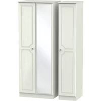 Click to view product details and reviews for Crystal Triple Wardrobe 3 Door 1 Mirror Tall Cashmere. Click to view product details and reviews for Crystal Triple Wardrobe 3 Door 1 Mirror Tall Cashmere.