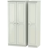 Click to view product details and reviews for Crystal Triple Wardrobe 3 Door Cashmere. Click to view product details and reviews for Crystal Triple Wardrobe 3 Door Cashmere.