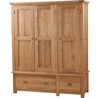 Click to view product details and reviews for Kent Wardrobe 3 Door 2 Drawer Oak. Click to view product details and reviews for Kent Wardrobe 3 Door 2 Drawer Oak.