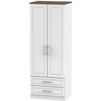 Click to view product details and reviews for Kent Wardrobe 2 Door 2 Drawer Tall White And Oak. Click to view product details and reviews for Kent Wardrobe 2 Door 2 Drawer Tall White And Oak.
