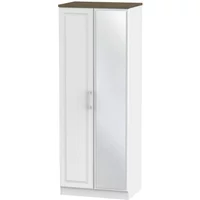 Click to view product details and reviews for Kent Wardrobe 2 Door Tall 1 Mirror White And Oak. Click to view product details and reviews for Kent Wardrobe 2 Door Tall 1 Mirror White And Oak.