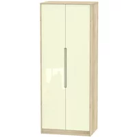 Click to view product details and reviews for Monaco Wardrobe 2 Door Plain Tall Cream Gloss And Oak. Click to view product details and reviews for Monaco Wardrobe 2 Door Plain Tall Cream Gloss And Oak.