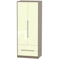 Click to view product details and reviews for Monaco Wardrobe 2 Door 2 Drawer Tall Cream Gloss And Toronto Walnut. Click to view product details and reviews for Monaco Wardrobe 2 Door 2 Drawer Tall Cream Gloss And Toronto Walnut.