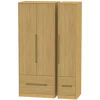 Click to view product details and reviews for Monaco Wardrobe 3 Door 4 Drawer Tall Triple Modern Oak. Click to view product details and reviews for Monaco Wardrobe 3 Door 4 Drawer Tall Triple Modern Oak.