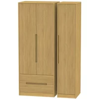 Click to view product details and reviews for Monaco Wardrobe 3 Door Lhf 2 Drawer Tall Triple Modern Oak. Click to view product details and reviews for Monaco Wardrobe 3 Door Lhf 2 Drawer Tall Triple Modern Oak.
