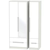Click to view product details and reviews for Monaco Wardrobe 3 Door 1 Mirror Tall Combi White And Cashmere. Click to view product details and reviews for Monaco Wardrobe 3 Door 1 Mirror Tall Combi White And Cashmere.