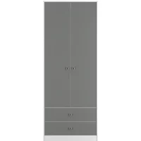 Click to view product details and reviews for Padstow Wardrobe 2 Door 2 Drawer Tall Grey And White. Click to view product details and reviews for Padstow Wardrobe 2 Door 2 Drawer Tall Grey And White.